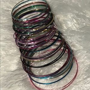 Multi Color Bangle Bracelet Bundle